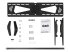FPWTLTBAT - StarTech.com Low Profile TV Wall Mount - Front