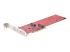 DUAL-M2-PCIE-CARD-B - StarTech.com Dual M.2 PCIe SSD Adapter Card, x8 / x16 Dual NVMe or AHCI M.2 SSD to PCI Express 4.0, Up to 7.8GBps/Drive, For 2242/2260/2280/22110mm PCIe M-Key M2 SSDs, Bifurcation Required - Left-angle