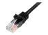 45PAT3MBK - StarTech.com 3m Black Cat5e / Cat 5 Snagless Patch Cable - Close up