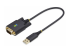 1P1FFC-USB-SERIAL - StarTech.com 1ft (30cm) USB to Serial Adapter Cable, COM Retention, RS232 - Right-angle