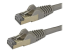 6ASPAT3MGR - StarTech.com 3m CAT6A Ethernet Cable, 10 Gigabit Shielded Snagless RJ45 100W PoE Patch Cord, CAT 6A 10GbE STP Network Cable w/Strain Relief, Grey, Fluke Tested/UL Certified Wiring/TIA - Right-angle