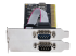 PCI2S5502 - StarTech.com 2-Port PCI RS232 Serial Adapter Card, PCI Serial Port Expansion Controller Card, PCI to Dual Serial DB9 Card, Standard (Installed) & Low Profile Brackets, Windows/Linux - Left side