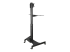 WKSTNCART - StarTech.com Mobile Workstation Cart with Monitor Mount, CPU/PC Holder, Keyboard Tray, Ergonomic Height Adjustable Desktop Computer Cart, Rolling Mobile Standing Workstation on Wheels - Back