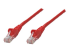 318198 - Intellinet Network Patch Cable, Cat5e, 0.5m, Red, CCA, U/UTP, PVC, RJ45, Gold Plated Contacts, Snagless, Booted, Lifetime Warranty, Polybag - Right-angle