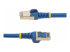 6ASPAT1MBL - Startech 1m CAT6A Ethernet Cable, 10 Gigabit Shielded Snagless RJ45 100W PoE Patch Cord, CAT 6A 10GbE STP Network Cable w/Strain Relief, Blue, UL Certified Wiring/TIA - Close up