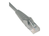N201-003-GY - Eaton Tripp Lite Series Cat6 Gigabit Snagless Molded (UTP) Ethernet Cable (RJ45 M/M), PoE, Gray, 3 ft. (0.91 m) - Left-angle