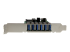 PEXUSB3S7 - StarTech.com 7 Port PCI Express USB 3.0 Card - Left side