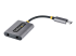 USBC-AUDIO-SPLITTER - StarTech.com USB-C Headphone Splitter, USB Type C Dual Headset Adapter w/Microphone Input, USB C to 3.5mm Adapter/Earphone Dongle, USB C to Audio Jack/Aux Output - Left-angle