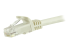 N6PATC15MWH - StarTech.com 15m CAT6 Ethernet Cable, 10 Gigabit Snagless RJ45 650MHz 100W PoE Patch Cord, CAT 6 10GbE UTP Network Cable w/Strain Relief, White, Fluke Tested/Wiring is UL Certified/TIA - Close up