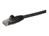 N6PATC5MBK - StarTech.com 5m CAT6 Ethernet Cable, 10 Gigabit Snagless RJ45 650MHz 100W PoE Patch Cord, CAT 6 10GbE UTP Network Cable w/Strain Relief, Black, Fluke Tested/Wiring is UL Certified/TIA - Close up