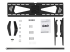 FPWTLTBAT - Startech Low Profile TV Wall Mount - Front