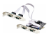 PS74ADF-SERIAL-CARD - StarTech.com 4-Port Serial PCIe Card, Quad-Port PCI Express to RS232/RS422/RS485 (DB9) Serial Card, Low-Profile Bracket Incl., 16C1050 UART, TAA-Compliant, For Windows/Linux, TAA Compliant - Left-angle