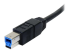 USB3SAB3BK - StarTech.com 3 ft / 91cmm Black SuperSpeed USB 3.0 Cable A to B - Right-angle