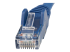 N6LPATCH3MBL - StarTech.com 3m LSZH CAT6 Ethernet Cable, 10 Gigabit Snagless RJ45 100W PoE Network Patch Cord with Strain Relief, CAT 6 10GbE UTP, Blue, Individually Tested/ETL, Low Smoke Zero Halogen - Close up