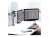 8041701 - Fellowes Professional Series Depth Adjustable Dual Monitor Arm - Left-angle