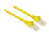 740708 - Intellinet Network Patch Cable, Cat7 Cable/Cat6A Plugs, 1m, Yellow, Copper, S/FTP, LSOH / LSZH, PVC, RJ45, Gold Plated Contacts, Snagless, Booted, Lifetime Warranty, Polybag - Left-angle