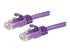 N6PATC3MPL - StarTech.com 3m CAT6 Ethernet Cable, 10 Gigabit Snagless RJ45 650MHz 100W PoE Patch Cord, CAT 6 10GbE UTP Network Cable w/Strain Relief, Purple, Fluke Tested/Wiring is UL Certified/TIA - Right-angle