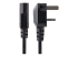 BS13U-1M-POWER-LEAD - StarTech.com 3ft (1m) UK Computer Power Cable, BS 1363 to C13 Power Cord, 18AWG, 10A 250V, Black Replacement AC Power Cord, Monitor Power Cable, BS 1363 to IEC 60320 C13 Kettle Lead - Front