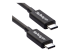 TBLT3MM2M - StarTech.com 2m (6.6ft) Thunderbolt 3 Cable, 20Gbps, 100W PD, 4K Video, Thunderbolt-Certified, Compatible w/ TB4/USB 3.2/DisplayPort - Left-angle
