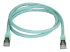 6ASPAT1MAQ - StarTech.com 1m CAT6A Ethernet Cable, 10 Gigabit Shielded Snagless RJ45 100W PoE Patch Cord, CAT 6A 10GbE STP Network Cable w/Strain Relief, Aqua, Fluke Tested/UL Certified Wiring/TIA - Front