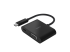 AVC001BTBK - Belkin USB-C to VGA + Charge Adapter - Right-angle