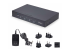 P4A20132-KM-SWITCH - StarTech.com 4-Port KM Switch with Mouse Roaming, USB Switch for Keyboard/Mouse, 3.5mm and USB Audio, Peripheral Sharing for 4 Computers, USB 3.0 Switcher, TAA Compliant - Right-angle