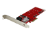 PEXM2SAT3422 - StarTech.com 2x M.2 NGFF SSD RAID Controller Card plus 2x SATA III Ports - Left-angle