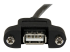 USBPNLAFAM3 - StarTech 3 ft Panel Mount USB Cable A to A F/M - Front