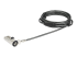 LTLOCKNBL - StarTech.com 6.5? (2m) Laptop Cable Lock, 4 Digit Combination Laptop/Desktop Security Cable Lock for Wedge Slot Computers/Laptops, Anti-Theft Vinyl-Coated Steel Combo Cable Lock, Portable - Right-angle