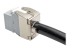 N238-001-GY-TFA - Eaton Tripp Lite Series Cat6a Keystone Jack with Dust Shutter, 180-Degree Toolless - Back