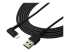 RUSBLTMM2MBR - StarTech.com 6ft (2m) Durable USB A to Lightning Cable, Black 90° Right Angled Heavy Duty Rugged Aramid Fiber USB Type A to Lightning Charging/Sync Cord, Apple MFi Certified, iPhone 12 Pro - Close up
