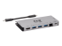 U442-DOCK5D-GY - Eaton Tripp Lite Series USB C Docking Station USB Hub 4k w/ HDMI, Gbe Gigabit Ethernet, SD Card Reader, PD Charging - Left-angle