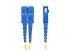 SMLCSC-OS2-3M - StarTech.com 3m (10ft) LC to SC (UPC) OS2 Single Mode Duplex Fiber Optic Cable, 9/125µm, Laser Optimized, 10G, Bend Insensitive, Low Insertion Loss - Front