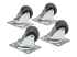 SRCASTER - Eaton Tripp Lite Series SmartRack Rolling Caster Kit, 4 pack - Front