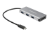 HB31C3ASDMB - Startech 3 Port 10Gbps USB C Hub with SD Card Reader, 3x USB-A & 1x SD Slot, Portable USB 3.1/3.2 Gen 2 Type C Adapter Hub, Laptop Hub, USB Bus Powered, Thunderbolt 3 Compatible - Left-angle