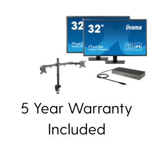 Black Friday X3270QSU-B1 Ultimate Hot Desk – WFH Home Bundle